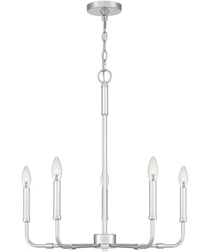 Abner 5-light Chandelier Polished Chrome