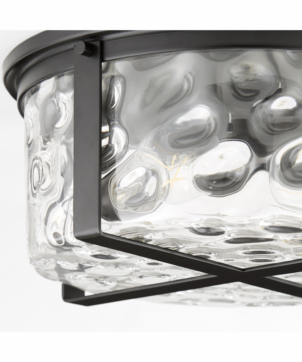 Steinway 2-light Ceiling Flush Mount Matte Black