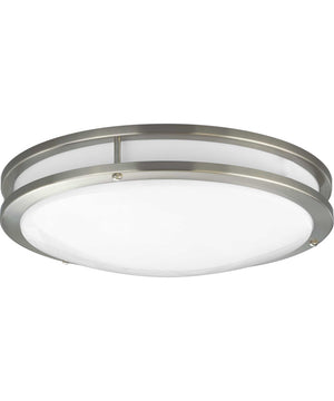 1-Light 14" LED Flush Mount Brushed Nickel