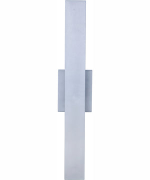 Rens 1-Light Outdoor Wall Lantern Brushed Aluminum