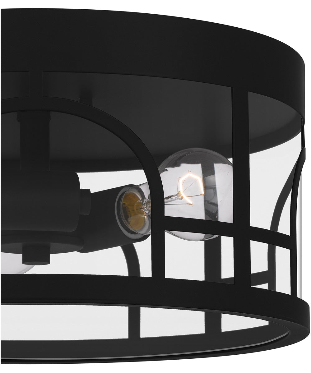 Brampton Medium 3-light Outdoor Ceiling Light  Coastal Armour Aluminum Matte Black