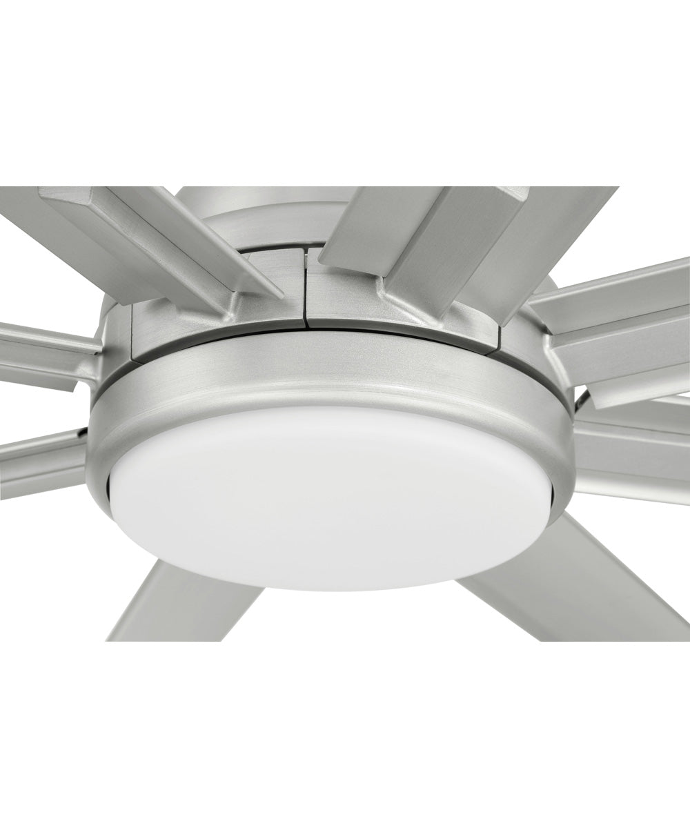 Rush 65" 1-Light Ceiling Fan (Blades Included) Painted Nickel