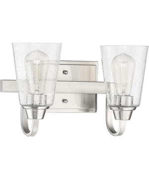 Grace 2-Light Bath Vanity Light Brushed Polished Nickel