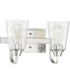 Grace 2-Light Bath Vanity Light Brushed Polished Nickel