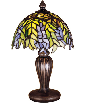 13"H Tiffany Honey Locust Mini Lamp