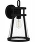 Barber Large 1-light Outdoor Wall Light Coastal Armour Aluminum Matte Black