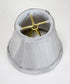 5"W x 4"H Set of 6 Gray Stretch Clip-On Candlelabra Clip-On Lamp shade