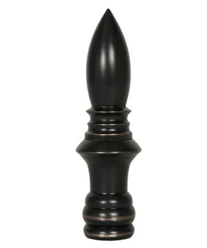 Classic Spire Lamp Finial Oiled Bronze 3"h