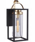 Neo 1-Light Outdoor Wall Lantern Midnight Satin Brass
