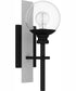 Gladstone Large 1-light Outdoor Wall Light Earth Black