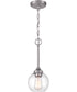 Glenda 1-Light Mini Pendant Brushed Polished Nickel