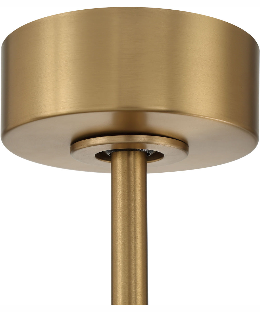60" Phoebe 1-Light Ceiling Fan Flat Black/Satin Brass