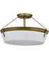 Rowen 4-Light Close-to-Ceiling Natural Brass