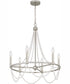 Brigitta 6-light Chandelier Brushed Nickel