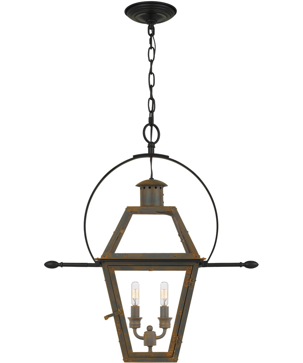 Rue De Royal 2-light Pendant Industrial Bronze