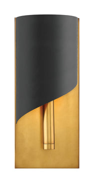 5"W Gigi 1-Light Sconce in Heritage Brass