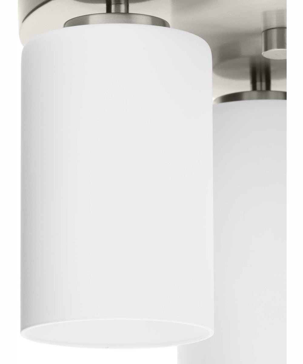 Cofield 12 in. 3-Light Transitional Flush Mount Brushed Nickel