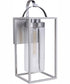Neo 1-Light Outdoor Wall Lantern Satin Aluminum