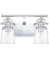 Grant Medium 2-light Bath Light Polished Chrome