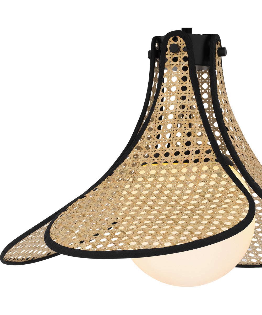 Quoizel Semi-Flush Mount Large 1-light Semi Flush Mount Matte Black