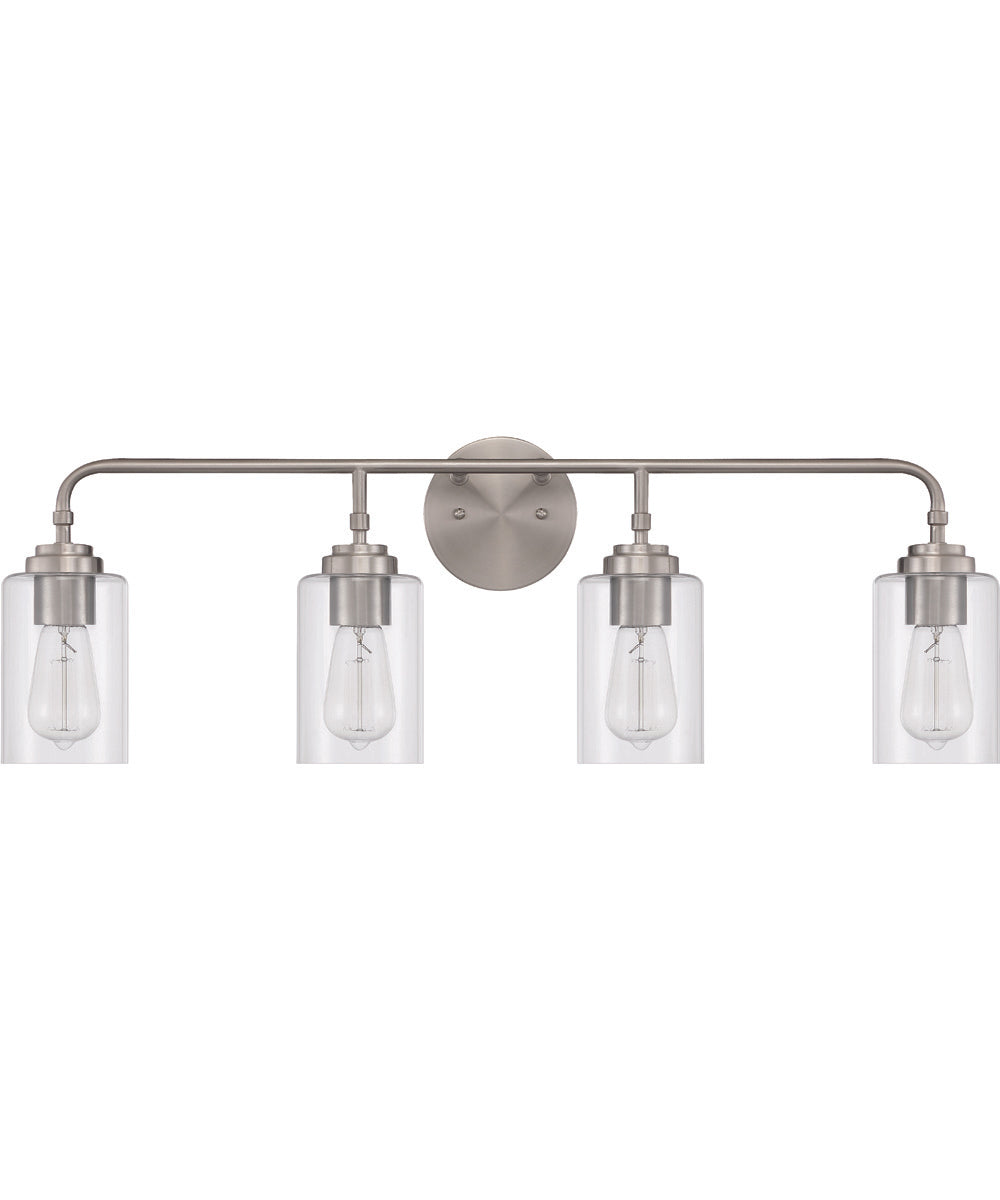 Stowe 4-Light Vanity Brushed Polished Nickel