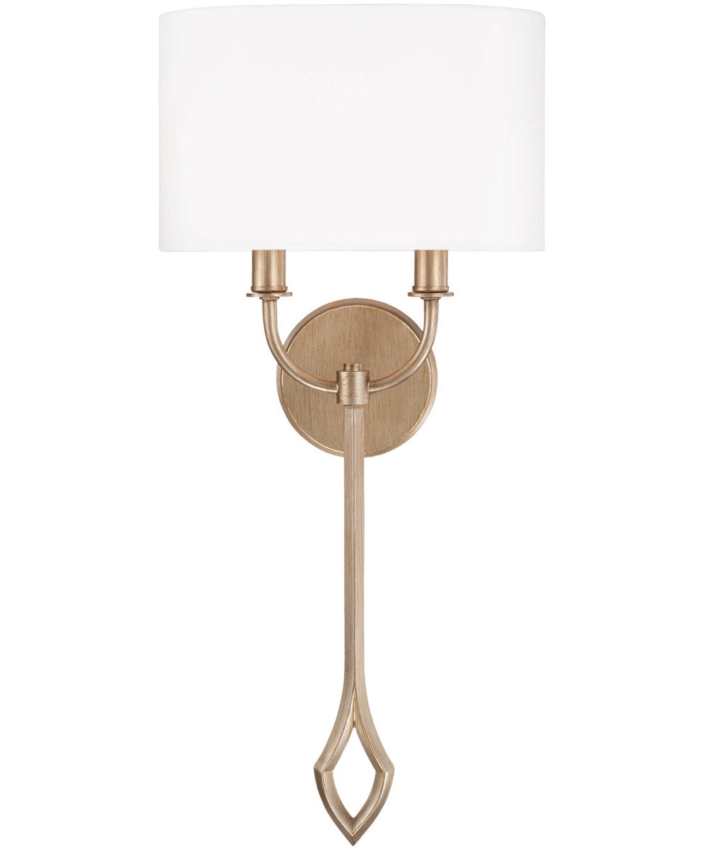 Claire 2-Light Sconce Brushed Champagne