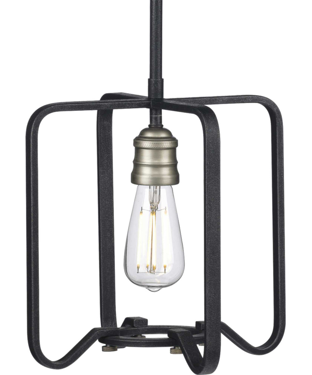 Foster 1-Light Farmhouse Mini-Pendant Light Gilded Iron