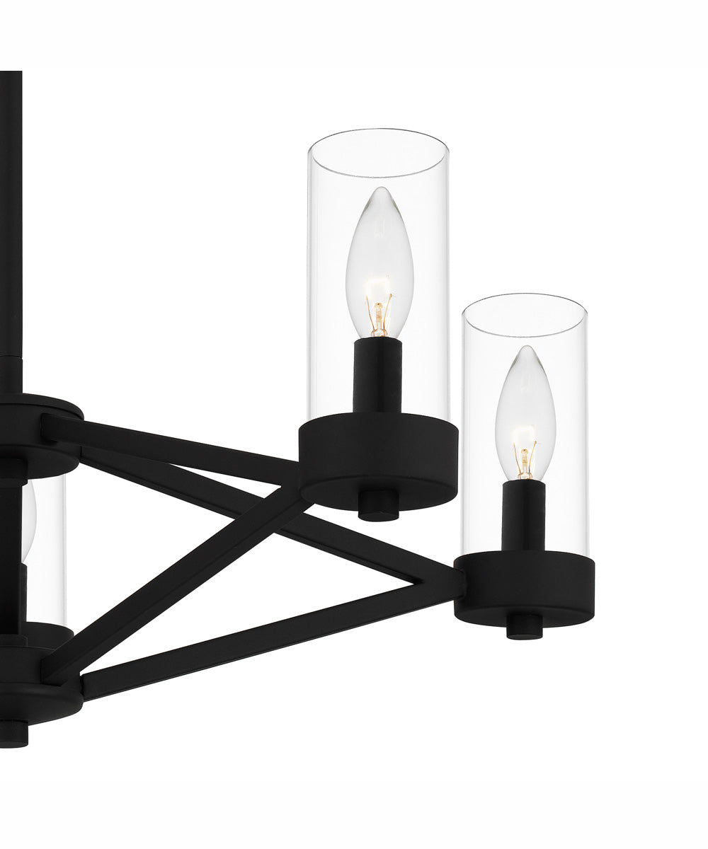 Villa 5-light Chandelier Earth Black