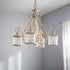 27"W San Miguel 4-light Nook Chandelier Persian White