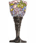 15" High Tiffany Flowering Lotus Mini Lamp