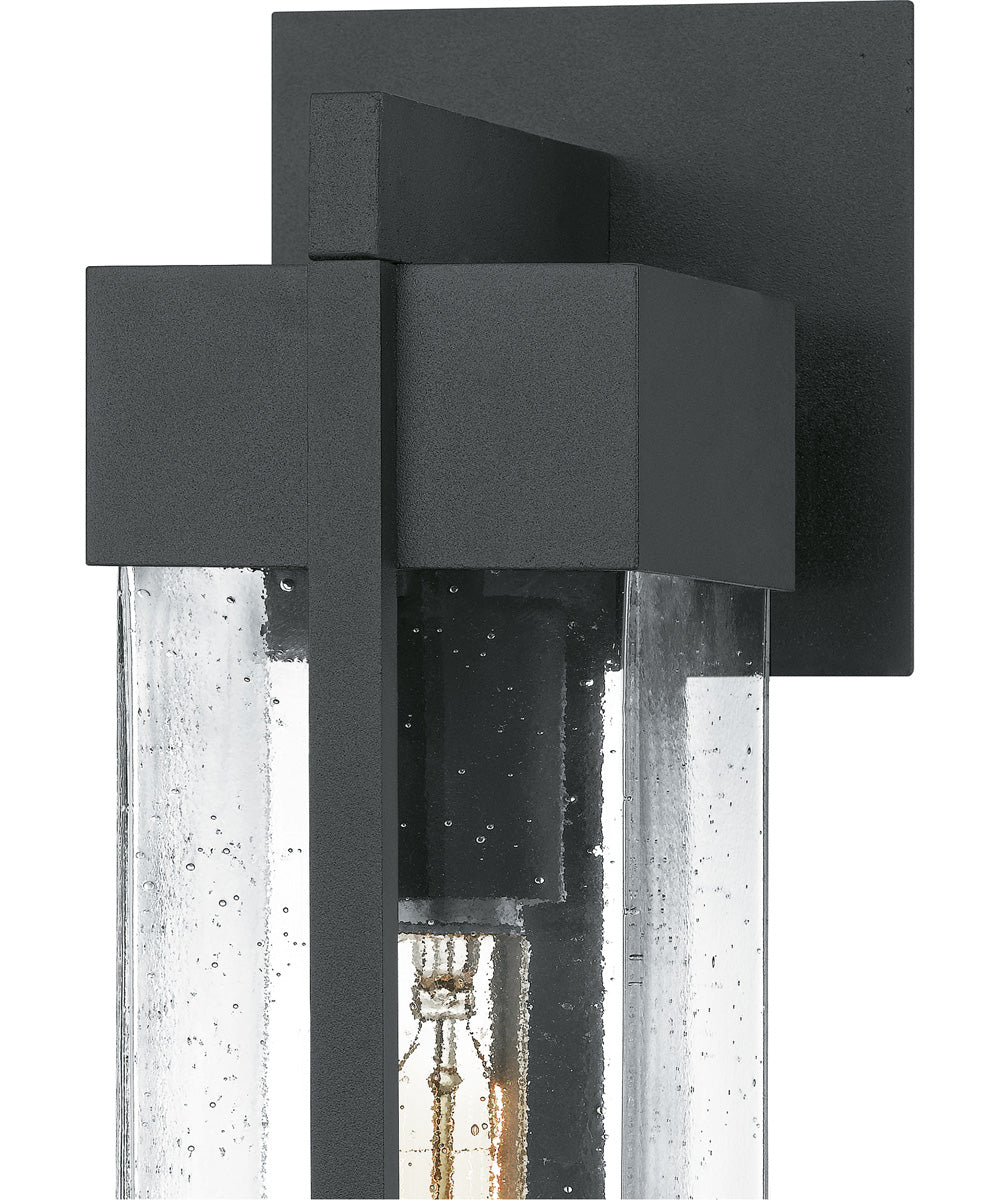 Wynn Medium 1-light Outdoor Wall Light Coastal Armour Aluminum Earth Black