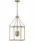 Cooper 4-Light Pendant Aged Brass