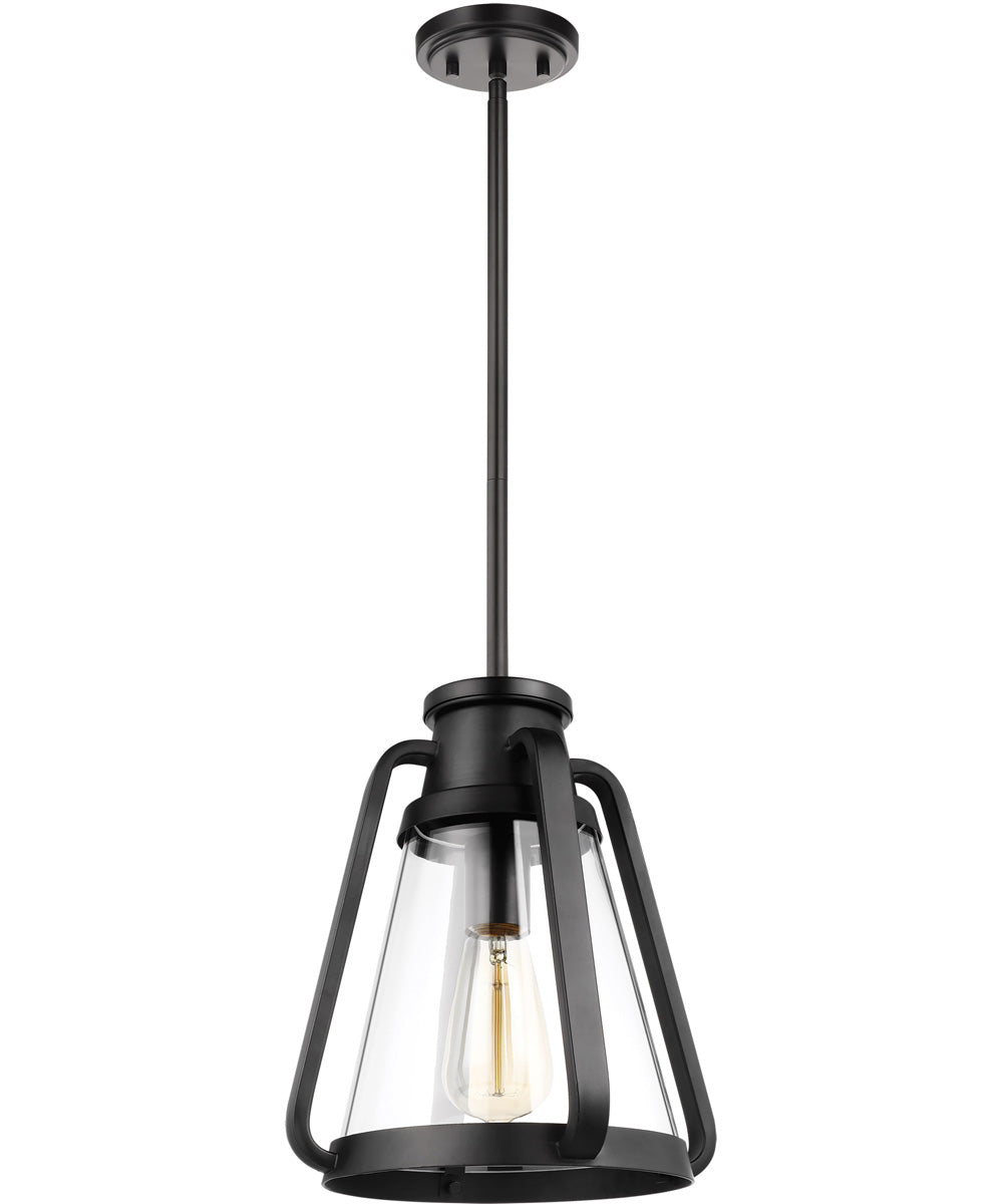 Everett 1-Light Pendant Matte Black