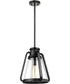Everett 1-Light Pendant Matte Black