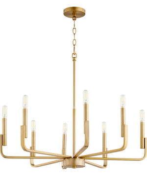 Tempo 8-light Chandelier Aged Brass