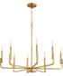 Tempo 8-light Chandelier Aged Brass