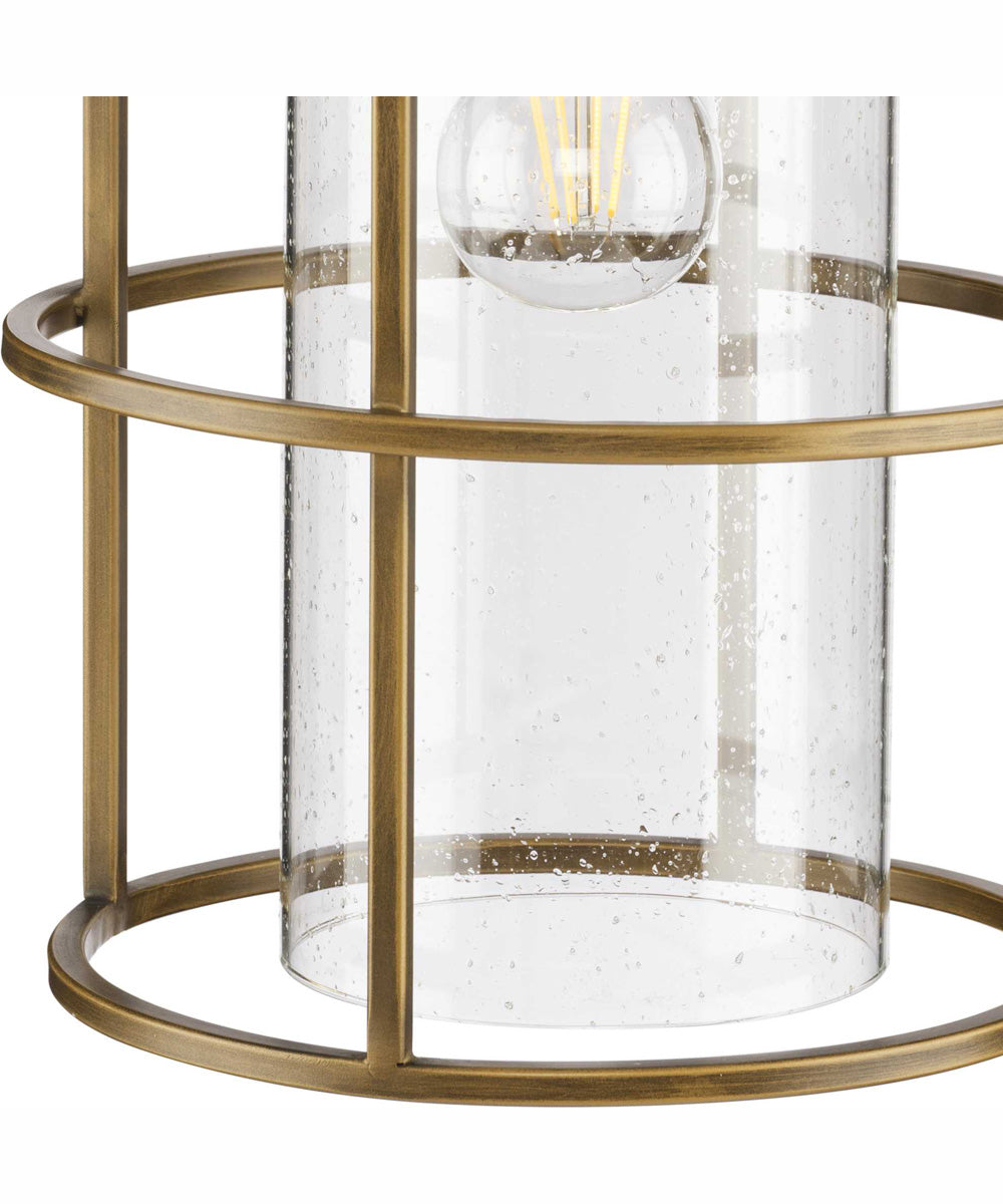 Burgess 1-Light Modern Farmhouse Pendant Aged Bronze