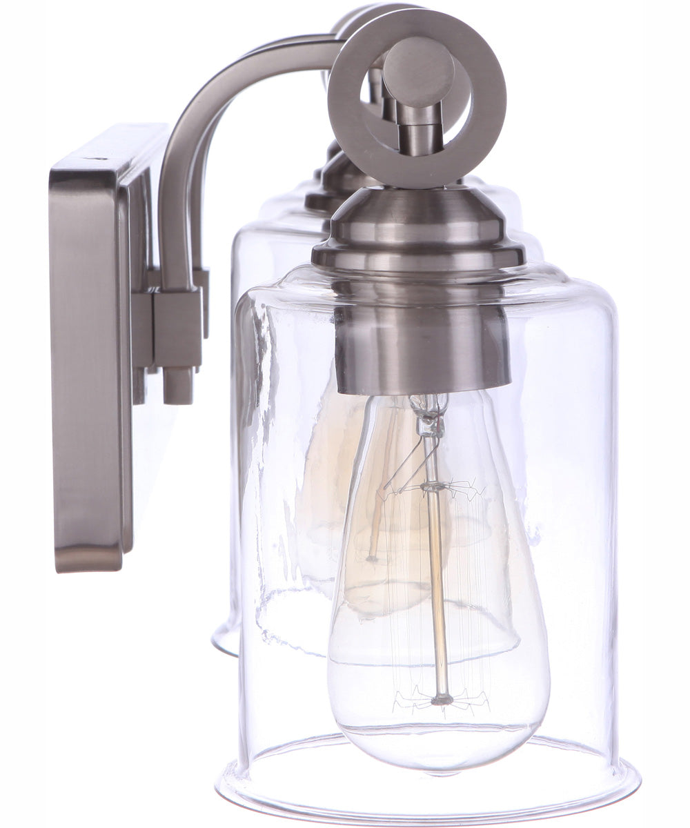 Romero 3-Light Vanity Brushed Polished Nickel