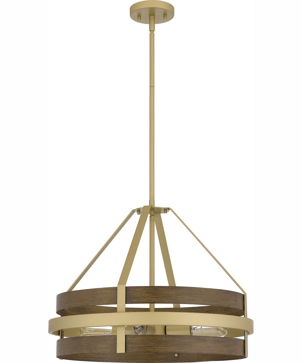 Gadsen 4-light Pendant Champagne Gold