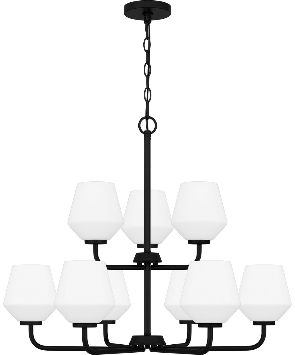 Nielson 9-light Chandelier Matte Black
