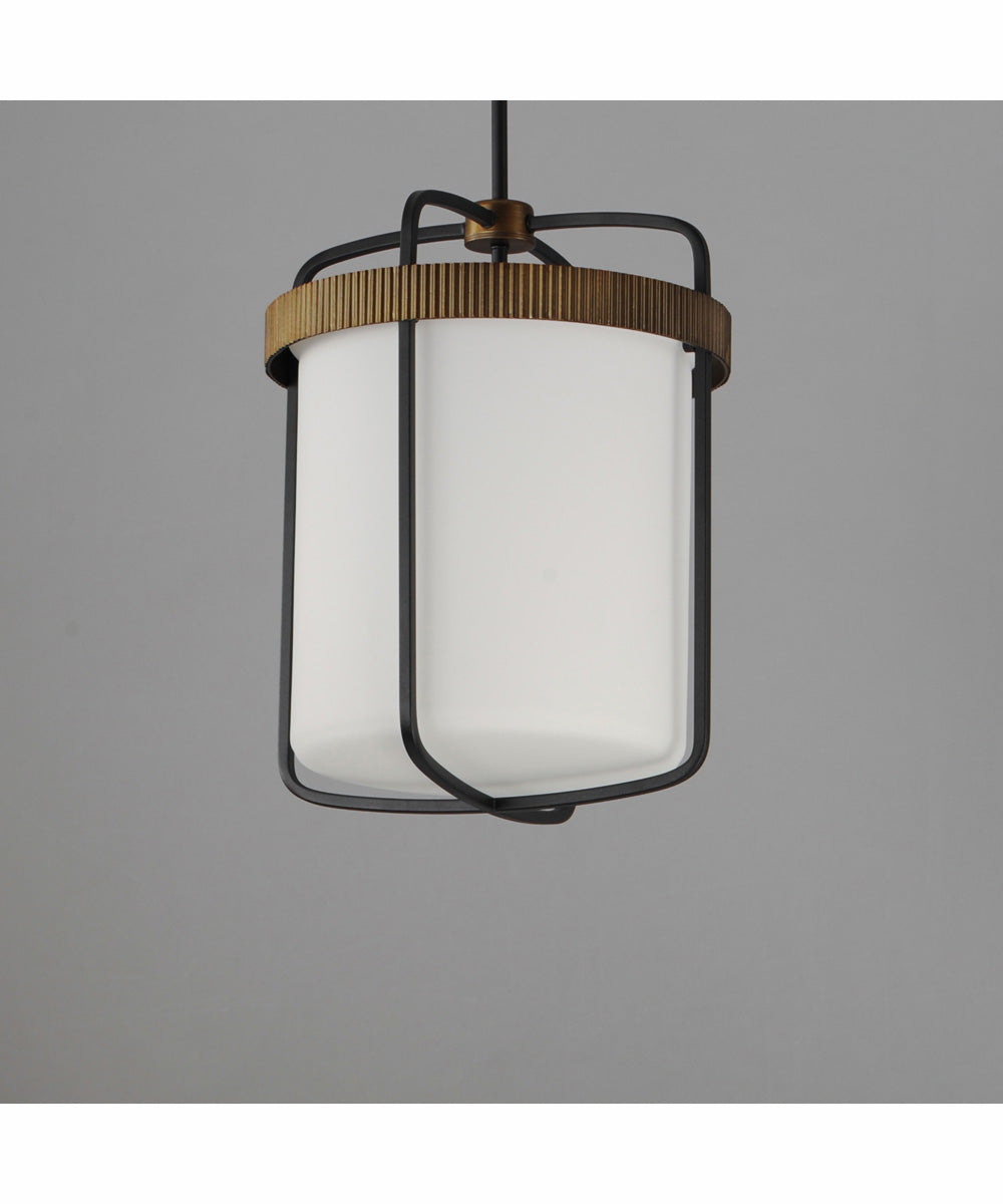 Ruffles 3-Light Pendant Black / Antique Brass