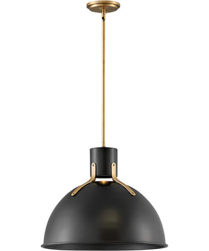 Argo 1-Light Medium Pendant in Satin Black