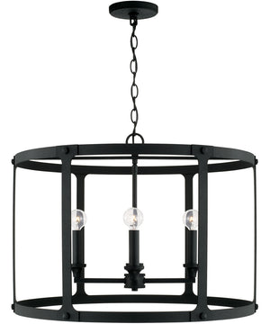 Brennen 4-Light Pendant Black Iron