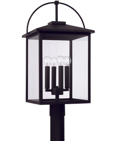 Bryson 4-Light Outdoor Post-Lantern Rain or Shine - Black