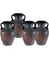6 Inch H Myria 4-Piece Hand Blown Art Glass Vase Set