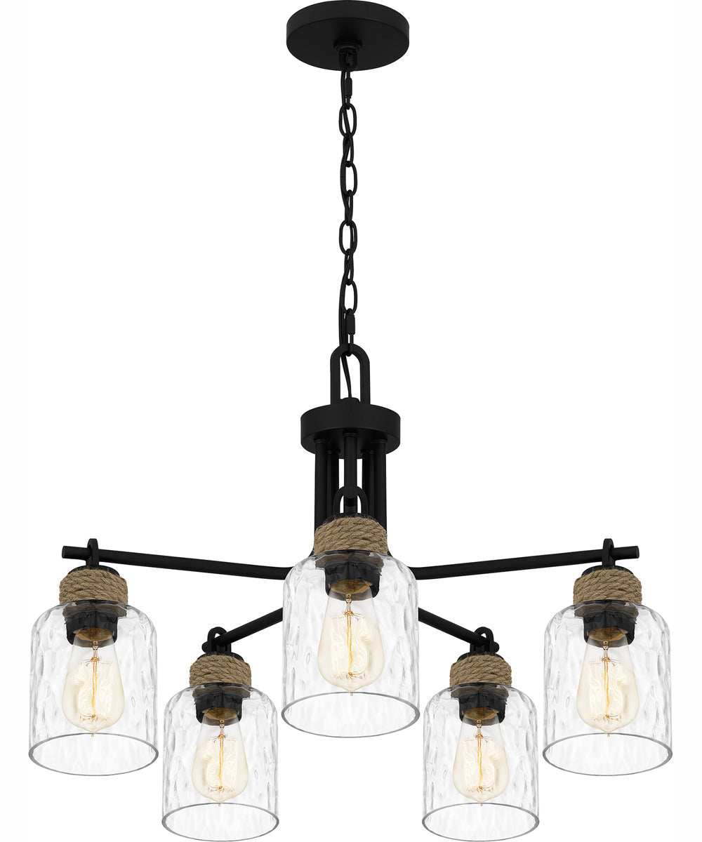 Baltic 5-light Chandelier Matte Black