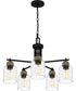 Baltic 5-light Chandelier Matte Black