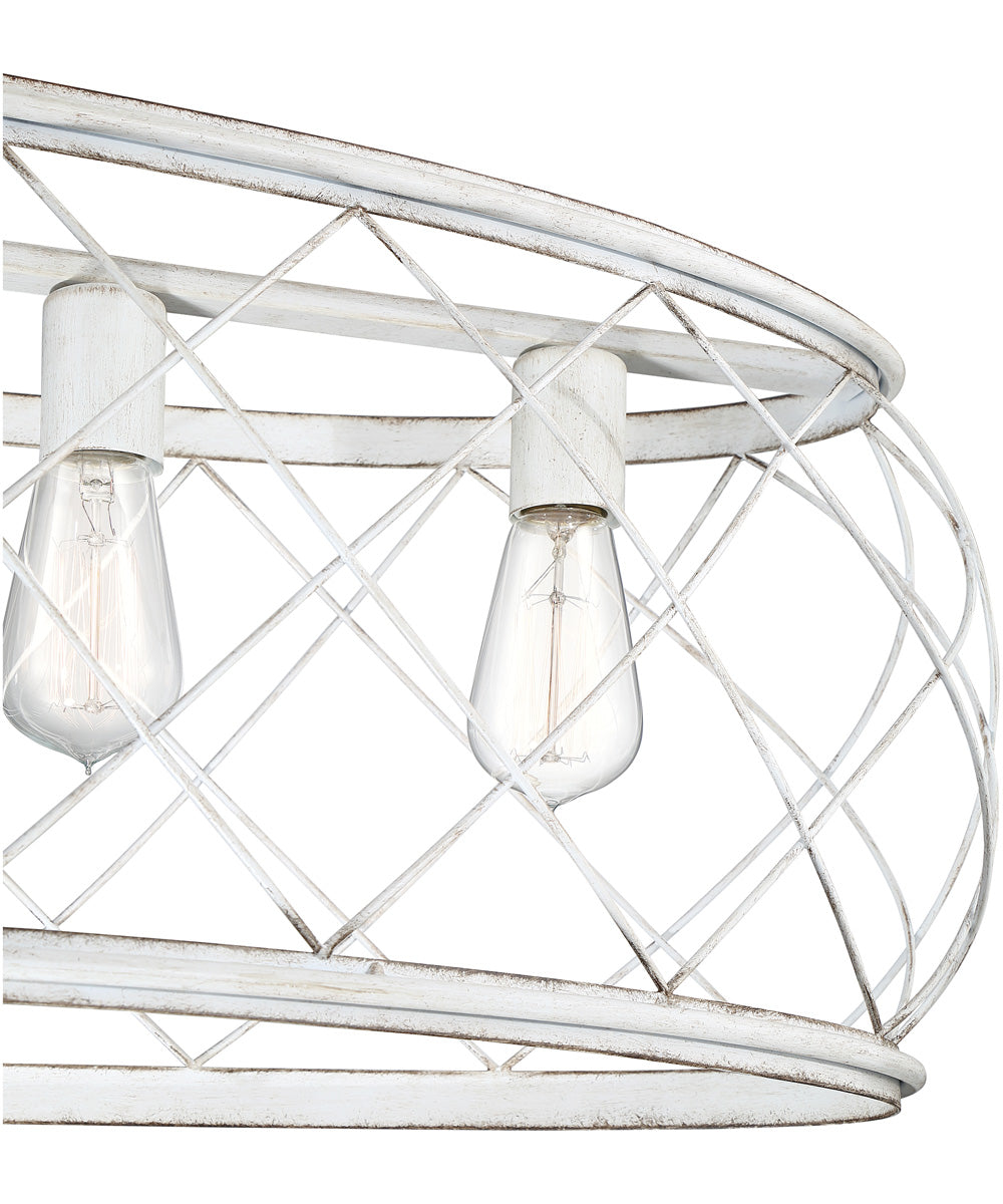 Dury 5-light Island Light Antique White
