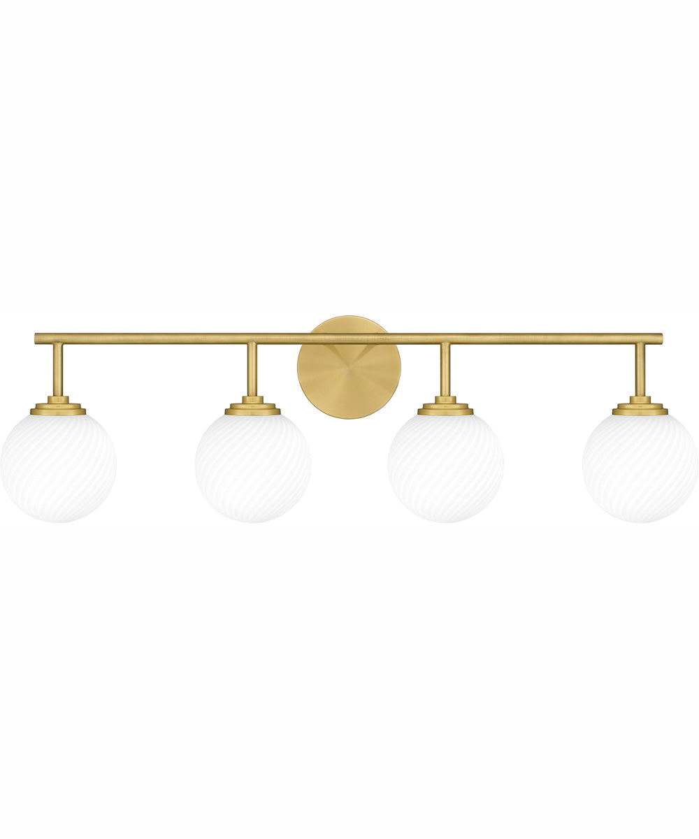 Eloise Extra Large 4-light Bath Light Aged Brass