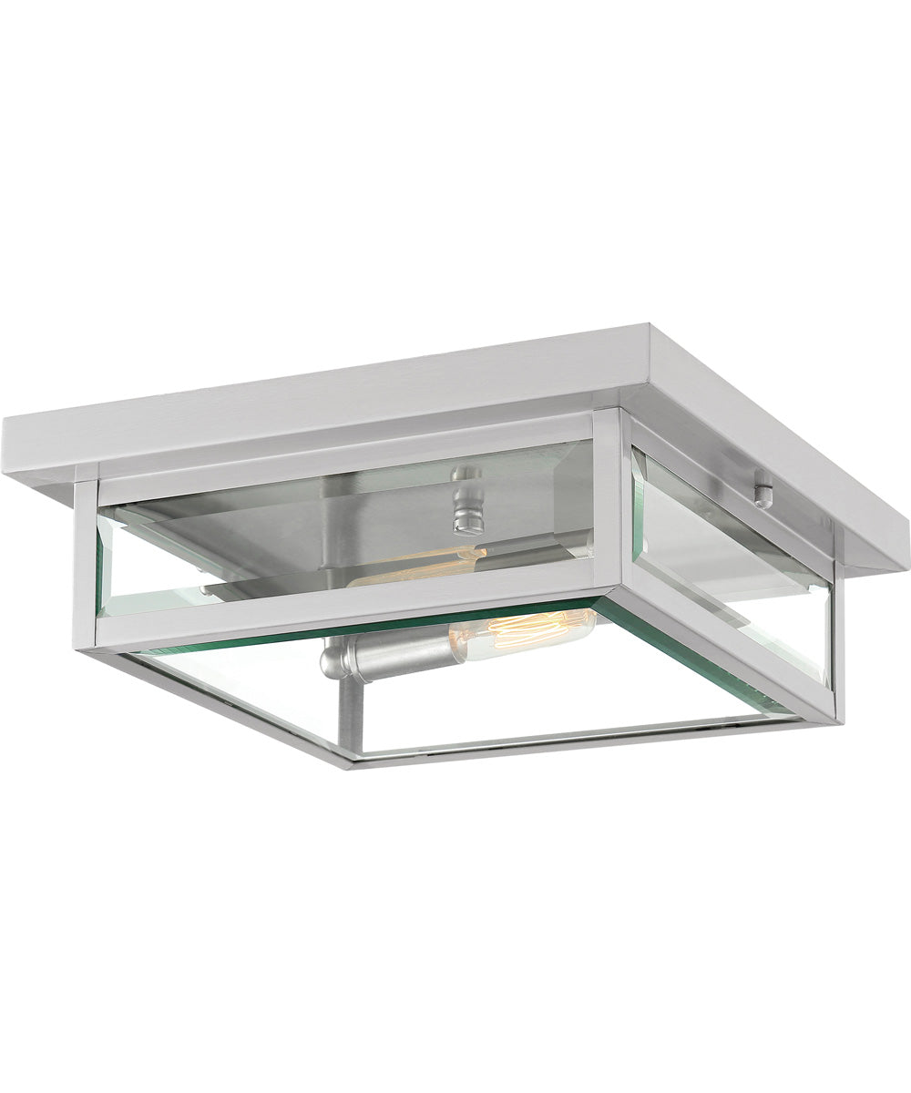 Westover 2-light Flush Mount Stainless Steel